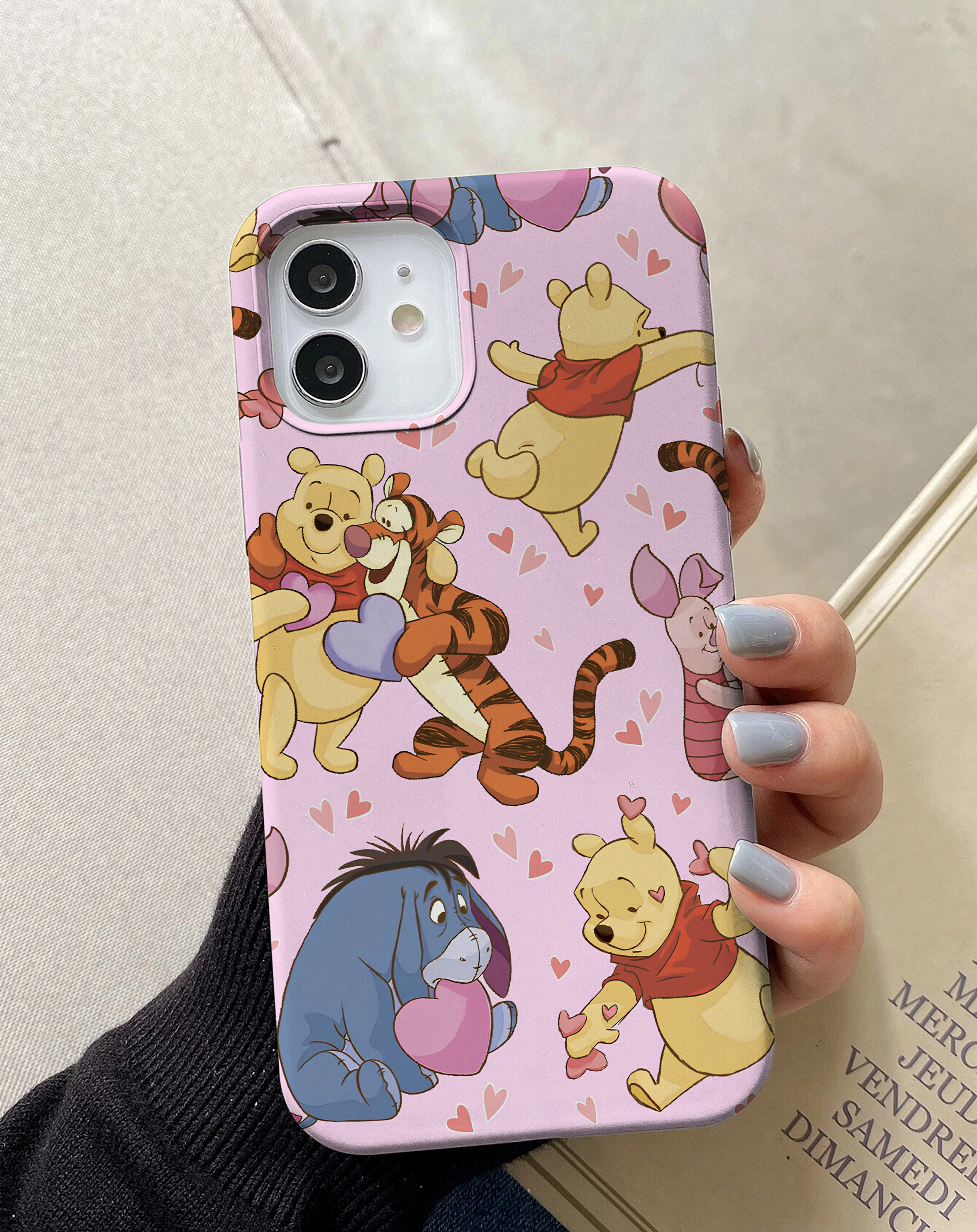 Pink Bear Friends Premium Telefon Kılıfı