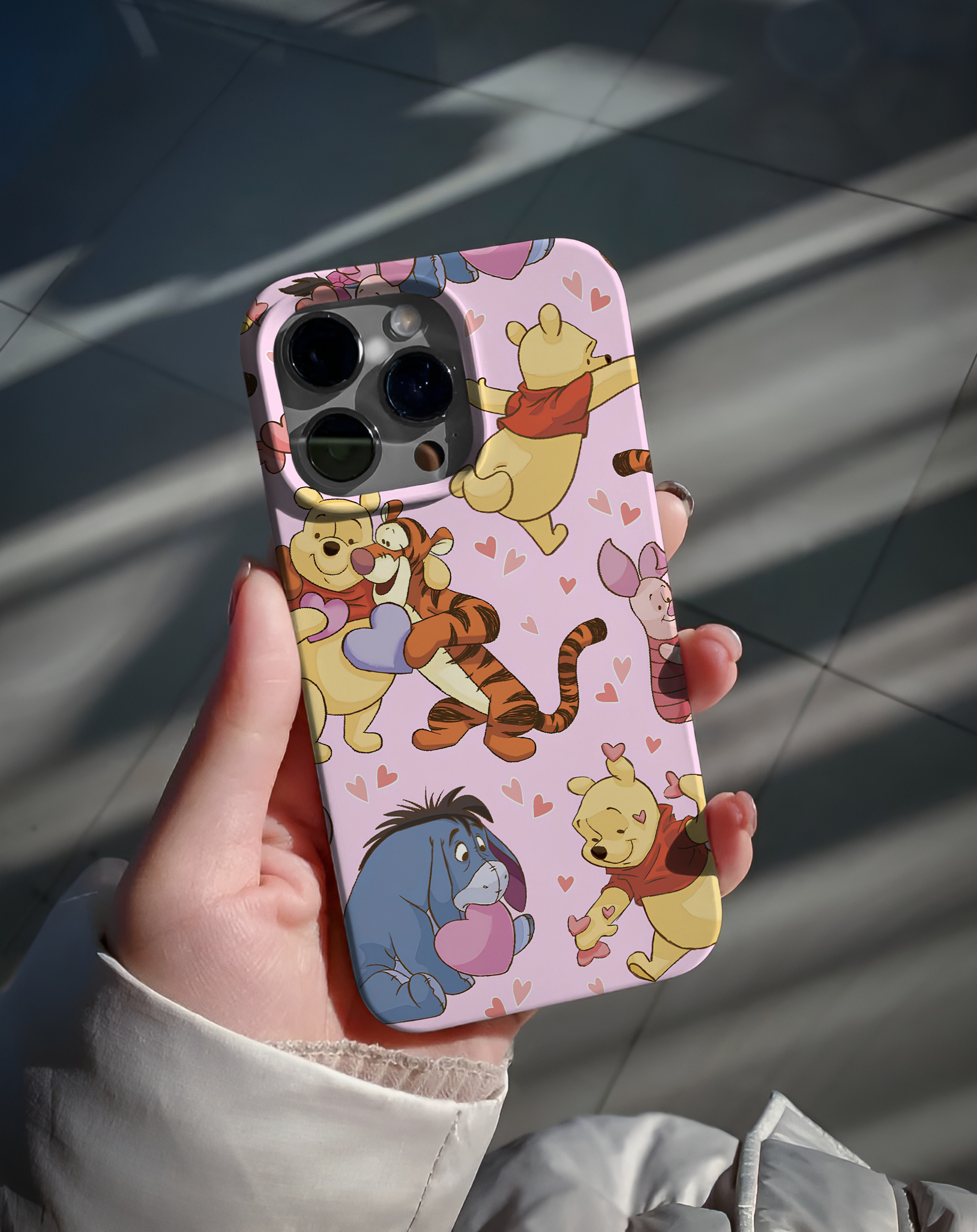 Pink Bear Friends Premium Telefon Kılıfı