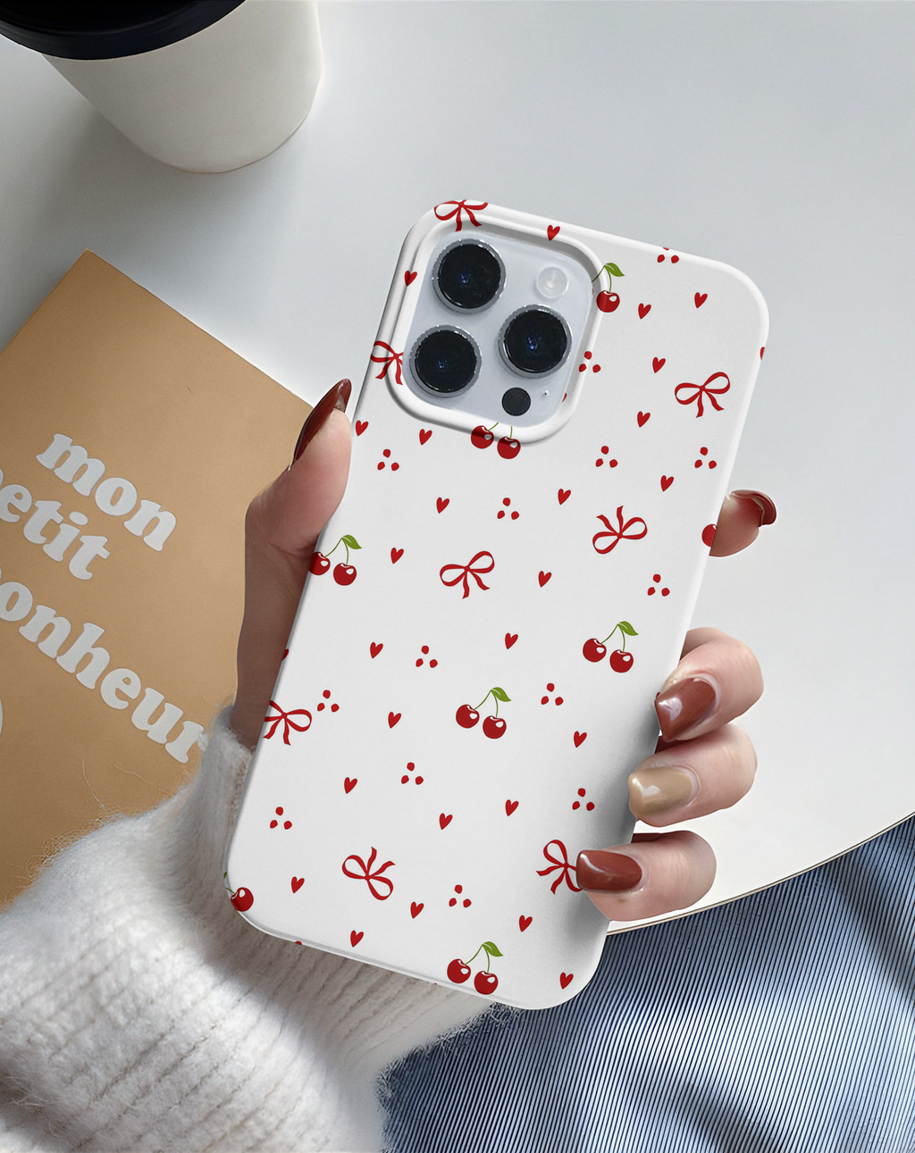 Cherry Bow Premium Telefon Kılıfı
