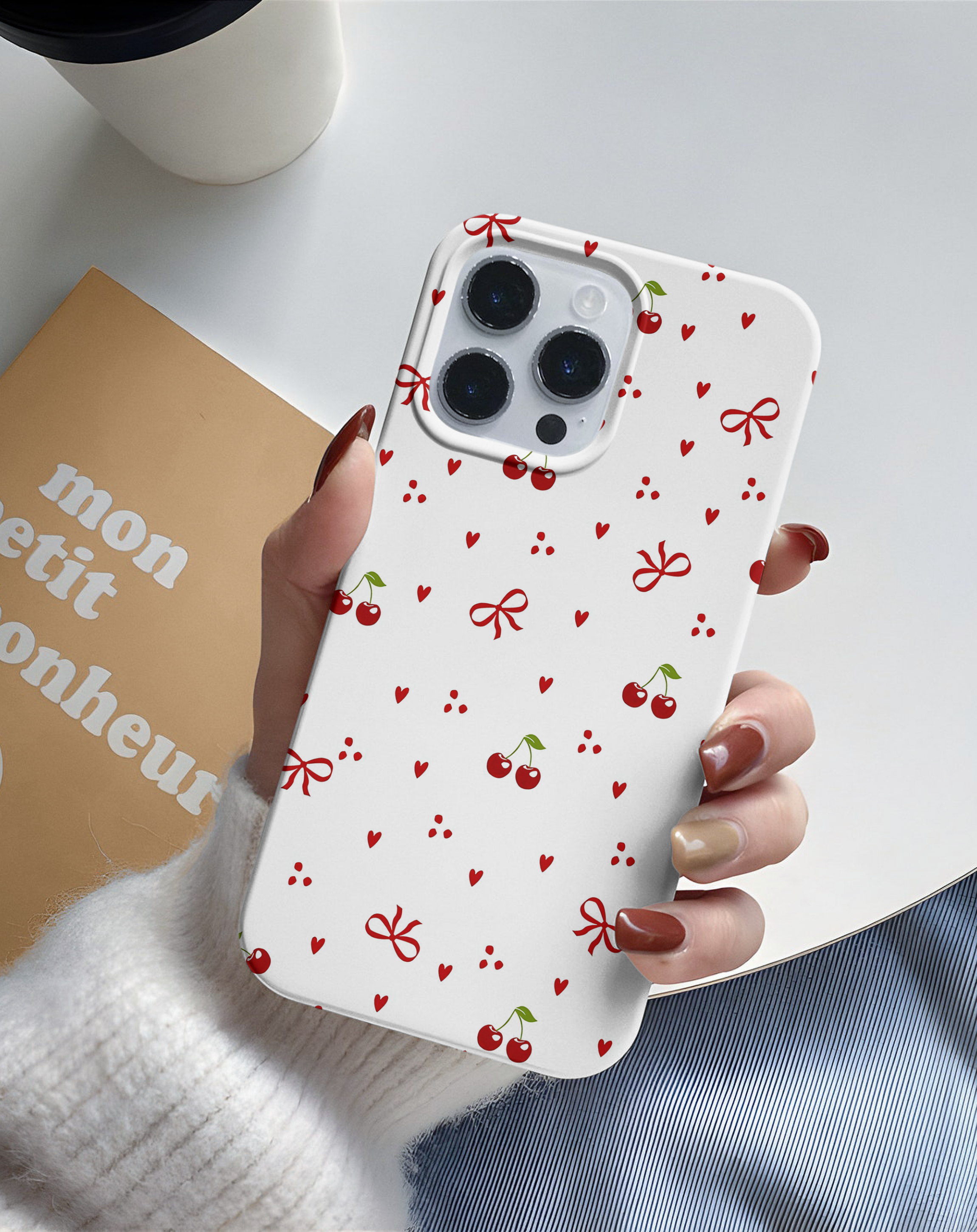 Cherry Bow Premium Telefon Kılıfı