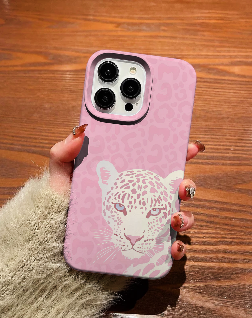 Pink Leopard Premium Telefon Kılıfı