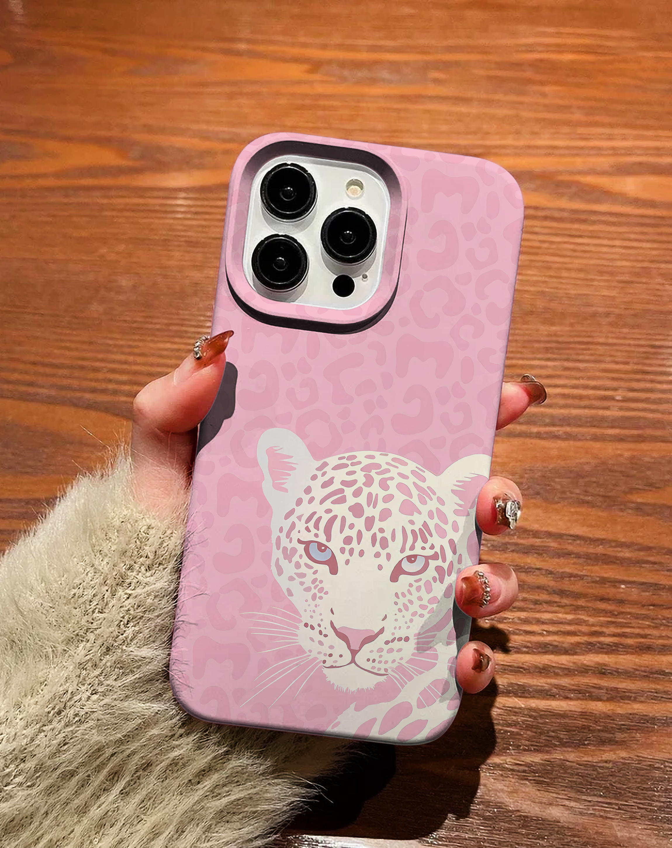 Pink Leopard Premium Telefon Kılıfı