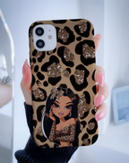 Leopard Girl Premium Telefon Kılıfı