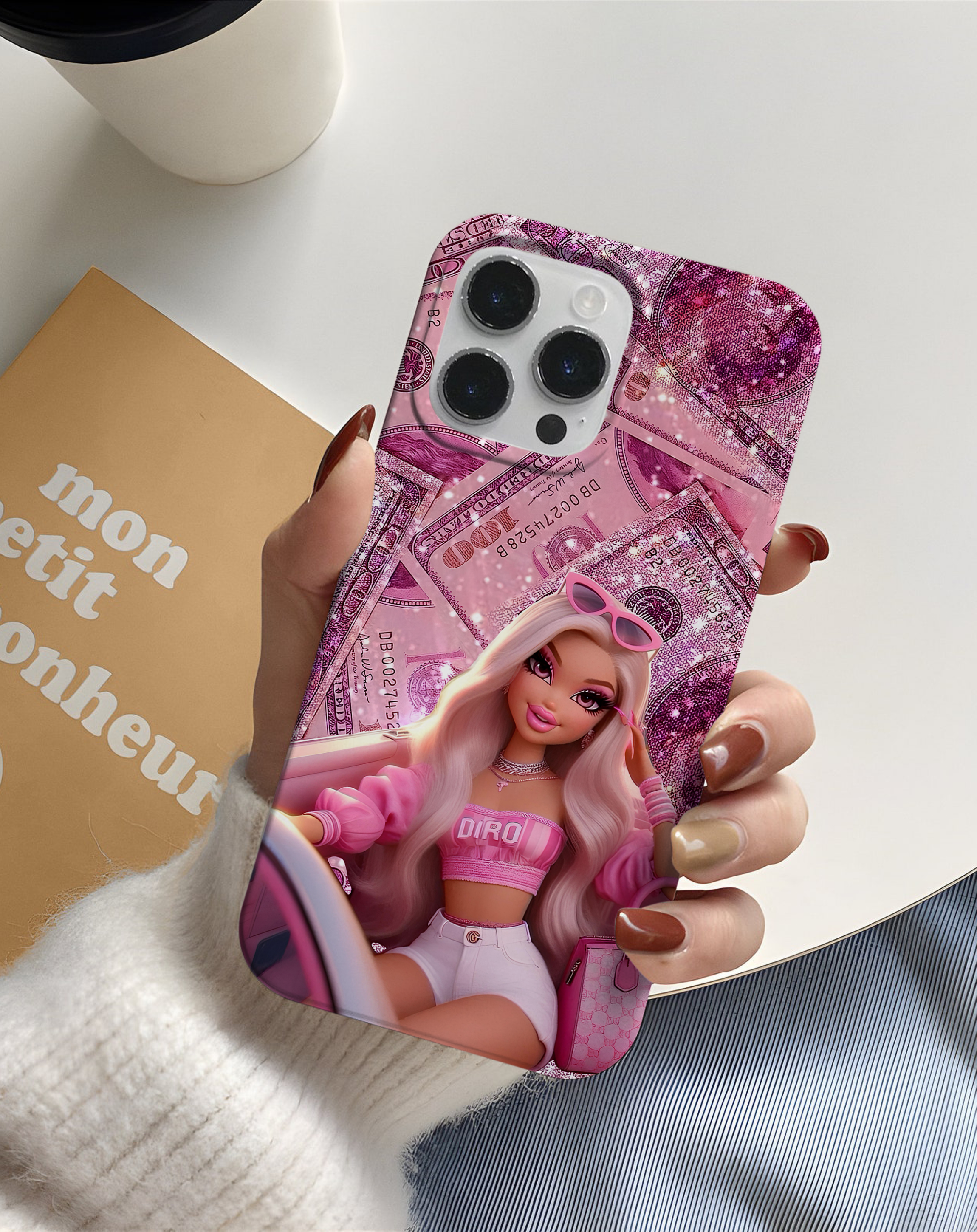 Pink Barbie Girl Premium Telefon Kılıfı