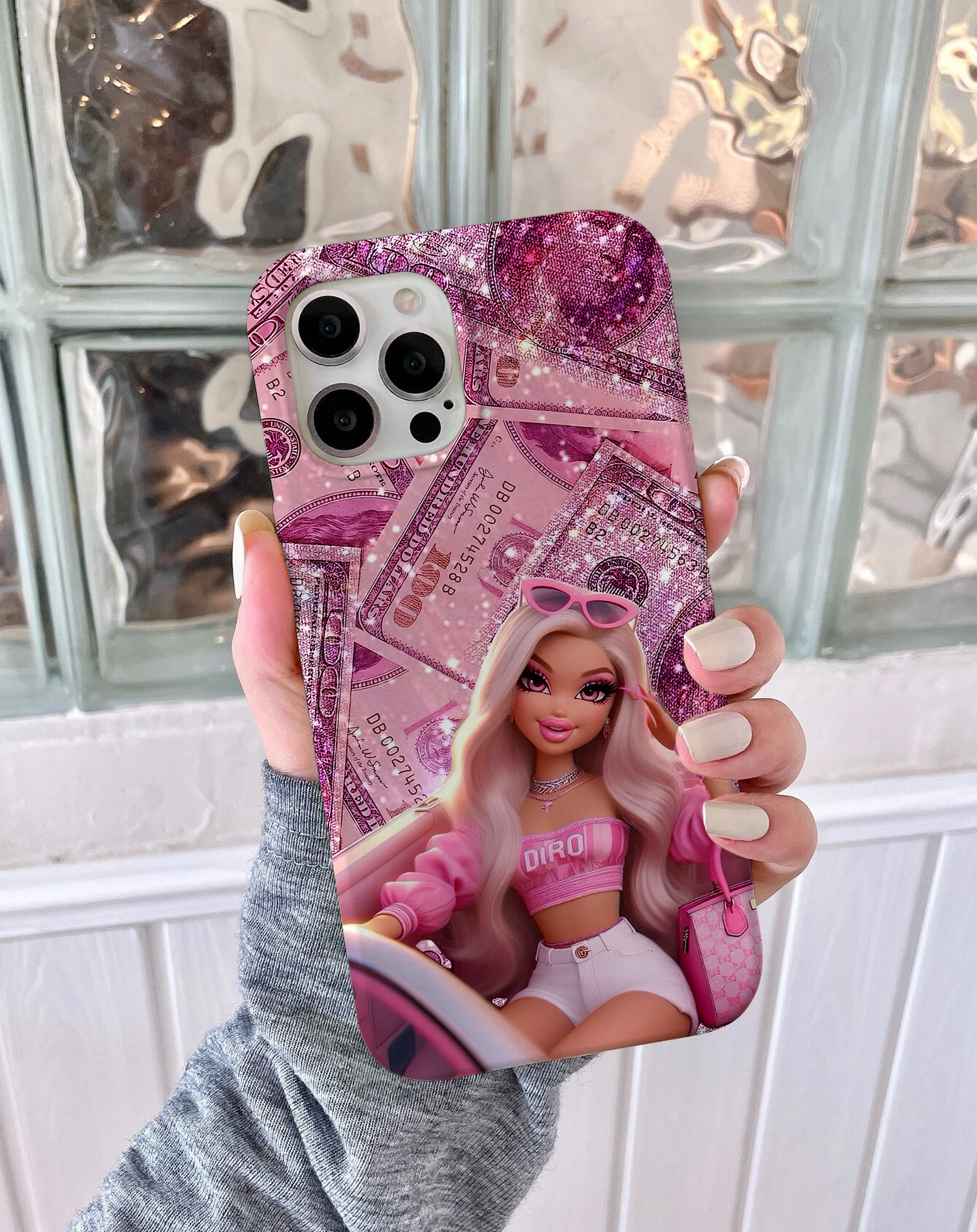 Pink Barbie Girl Premium Telefon Kılıfı