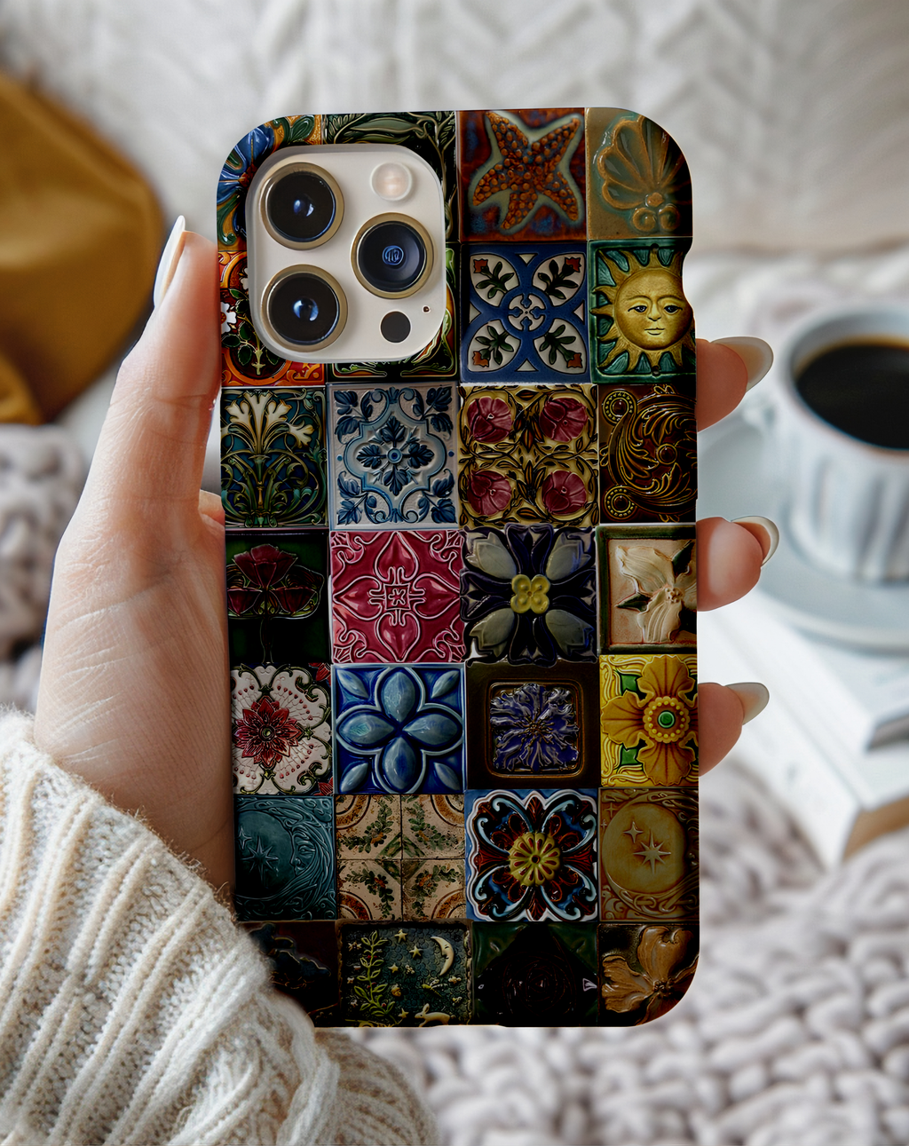 Bohem Mozaik Desenli Premium Telefon Kılıfı