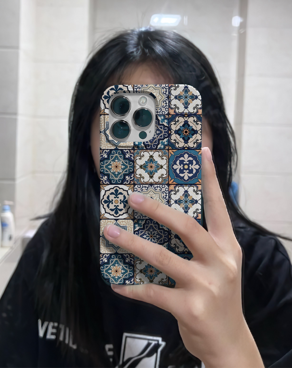 Çini Mozaik Desenli Premium Telefon Kılıfı