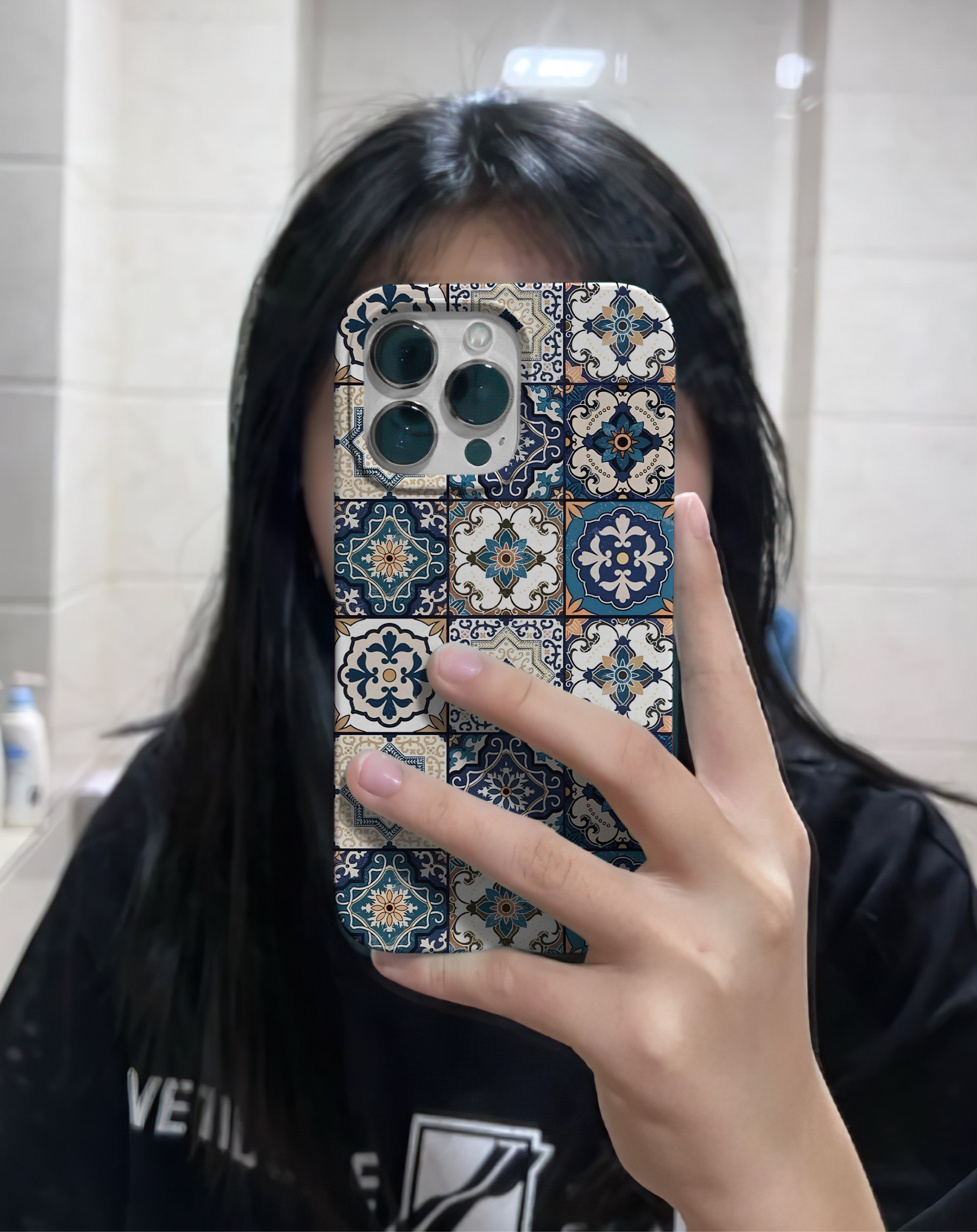 Çini Mozaik Desenli Premium Telefon Kılıfı