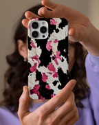 Pink Cow Print Premium Telefon Kılıfı