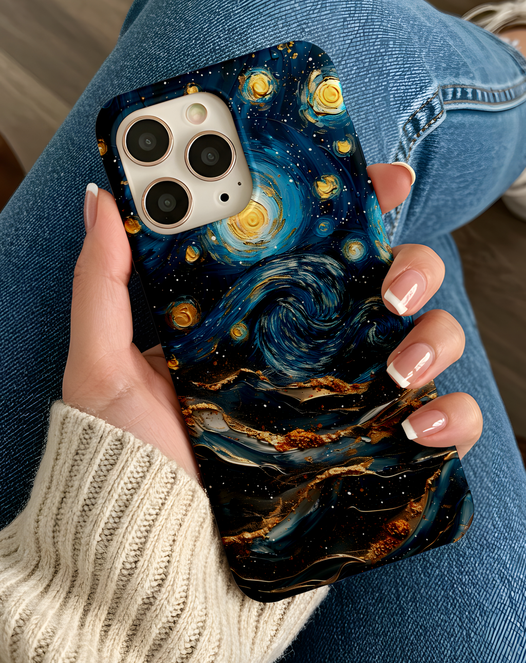 Van Gogh Yıldızlı Gece Premium Telefon Kılıfı