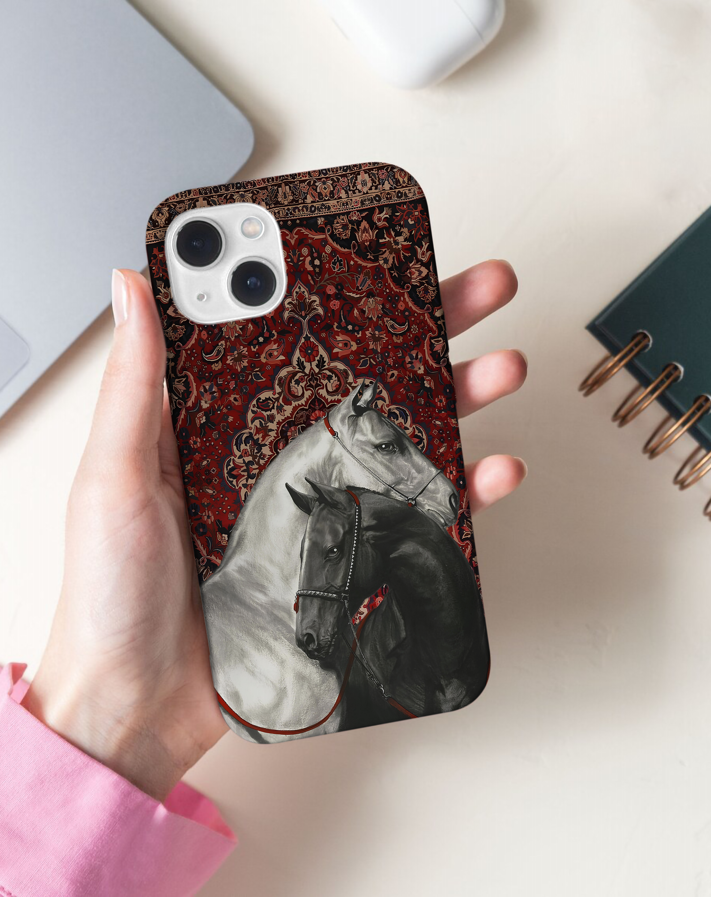 At Figürlü Premium Telefon Kılıfı