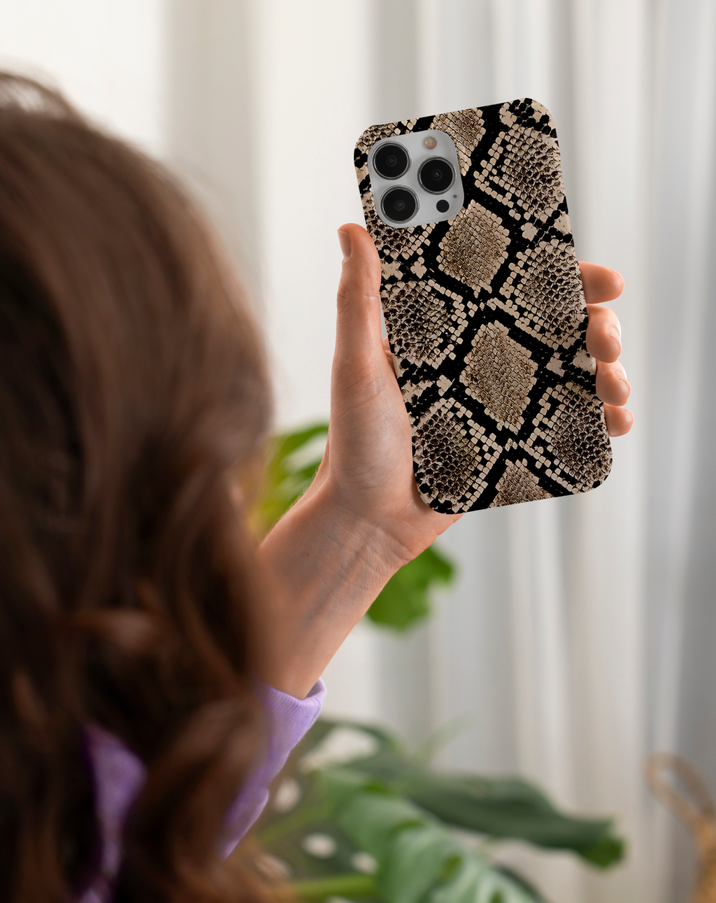 Yılan Derisi Premium Telefon Kılıfı