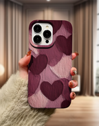 Kalp Desenli Premium Telefon Kılıfı