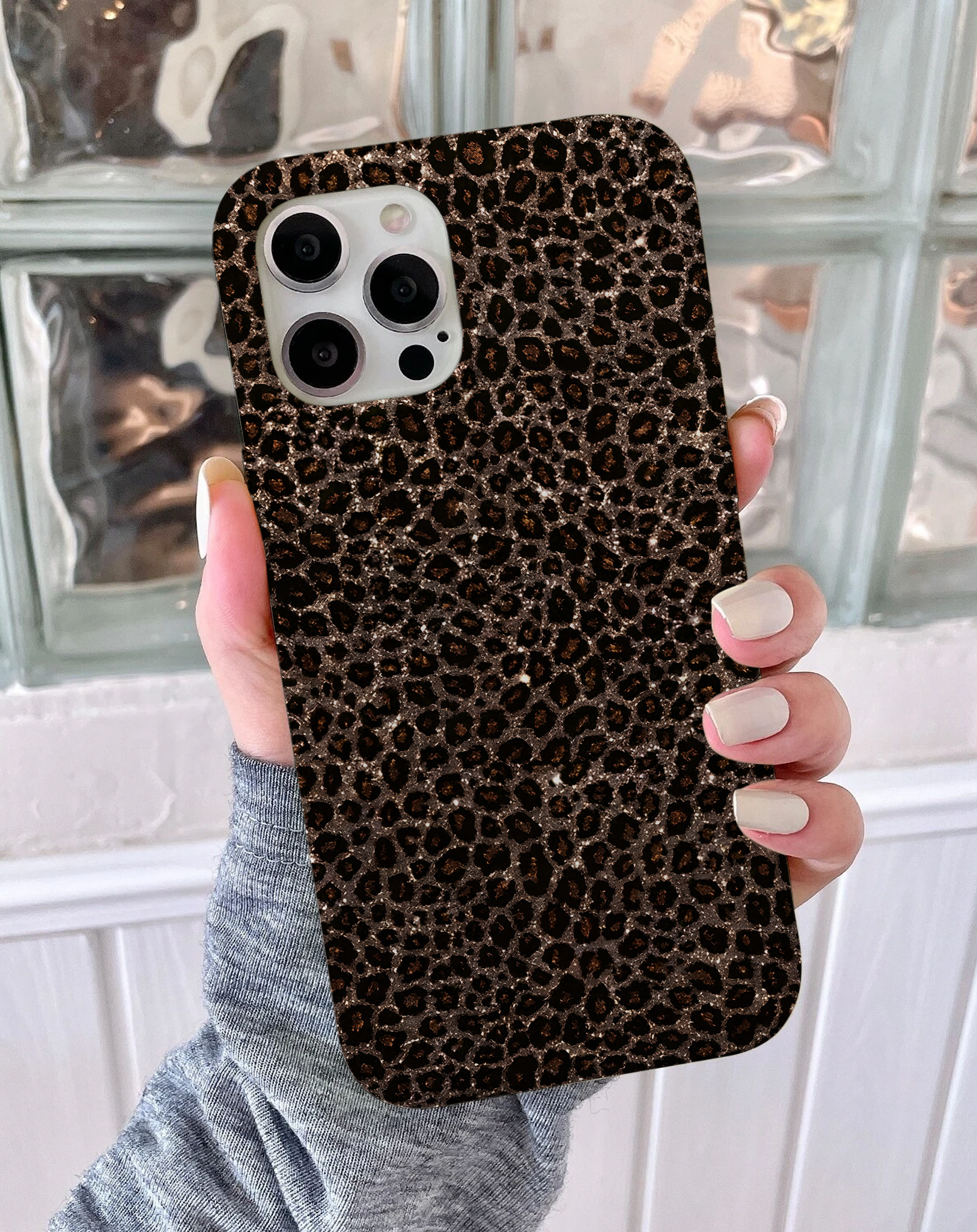 Minimal Leopar Premium Telefon Kılıfı