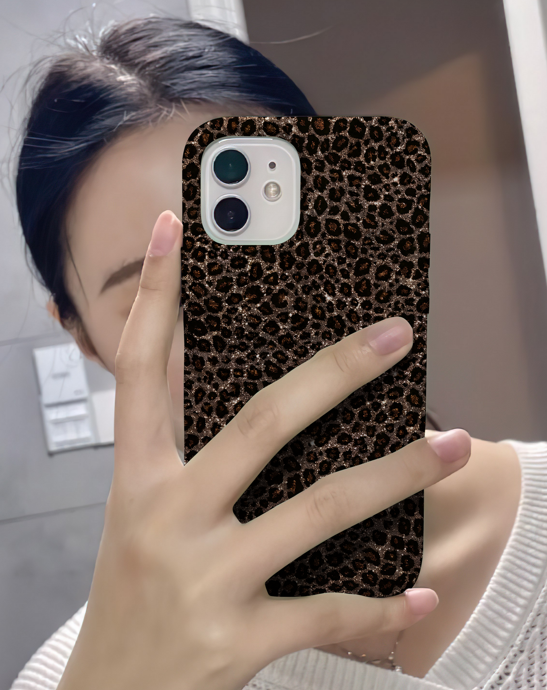 Minimal Leopar Premium Telefon Kılıfı