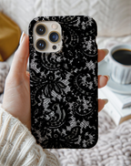 Lüks Dantel Görünümlü Premium Telefon Kılıfı