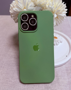 Apple Logo Fıstık Yeşil Premium Telefon Kılıfı