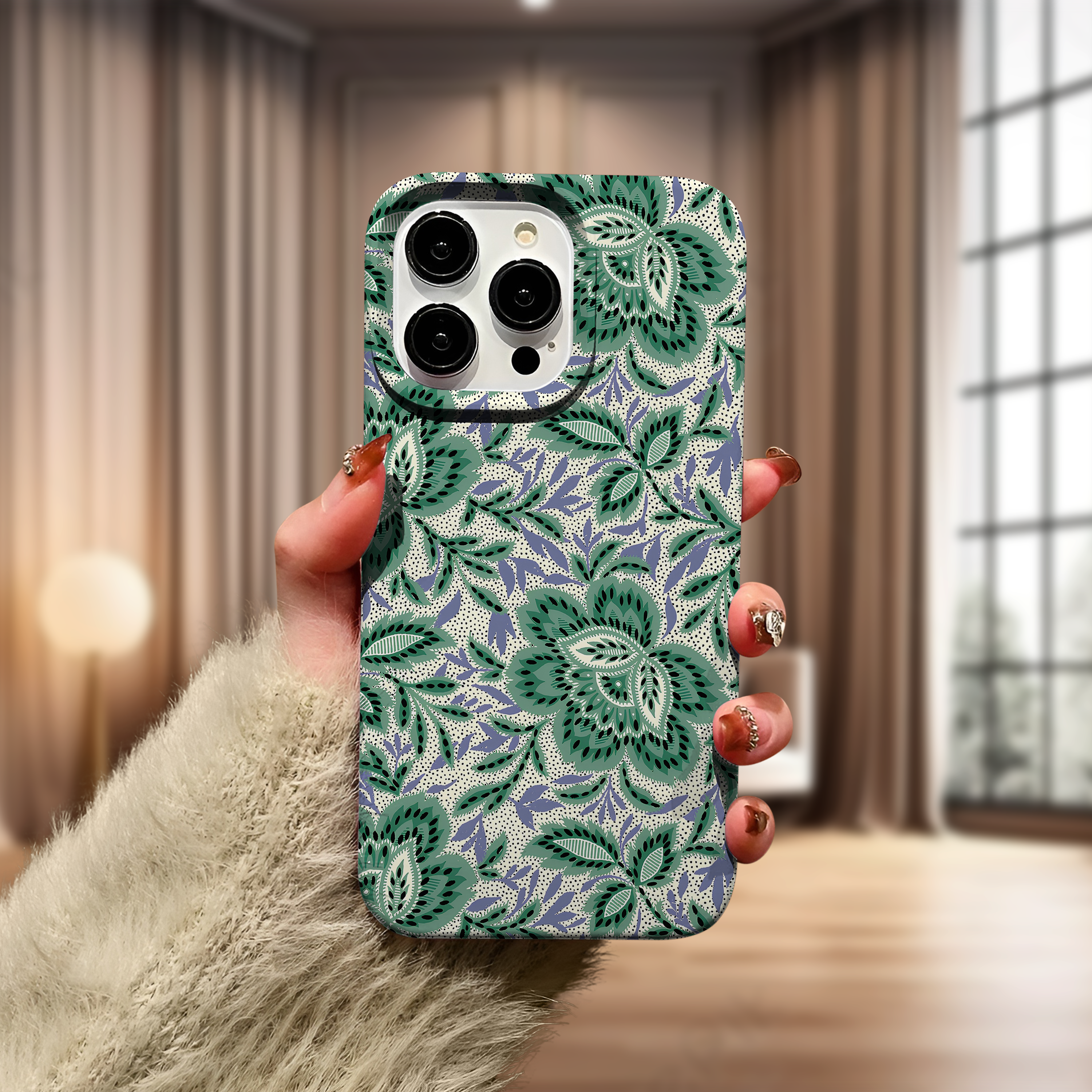 Çiçekli Enerji Premium Telefon Kılıfı