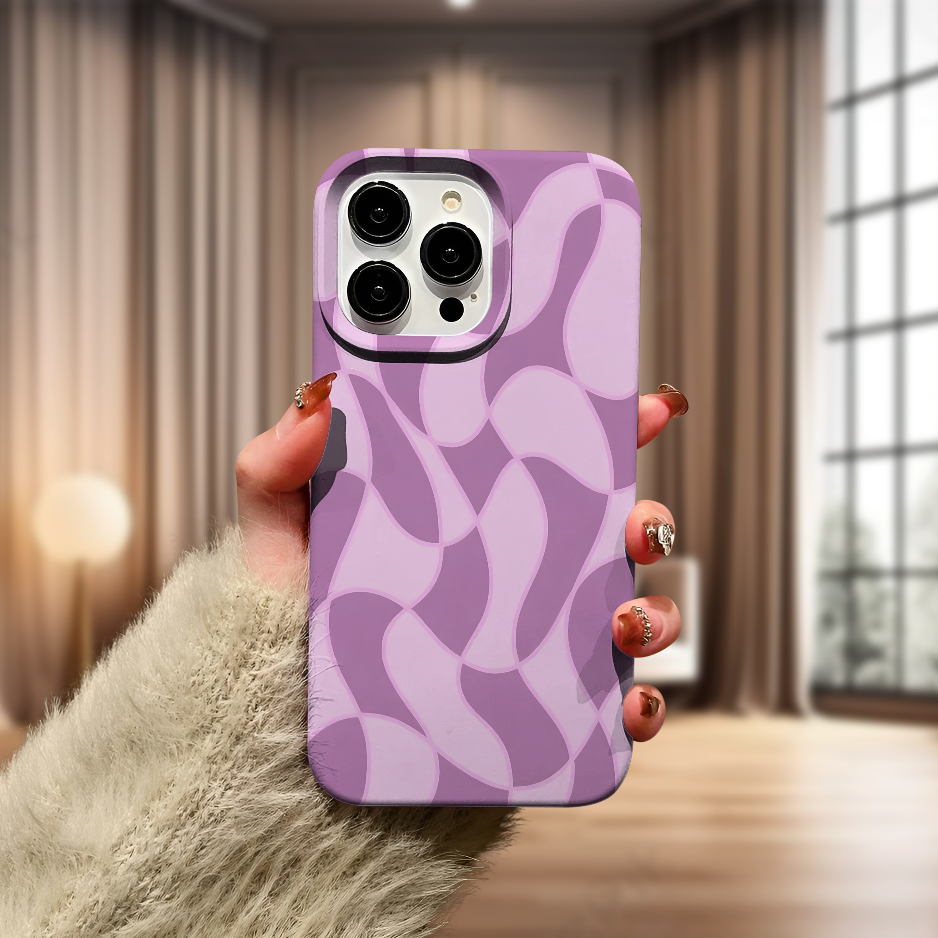 Purple Abstract Premium Telefon Kılıfı