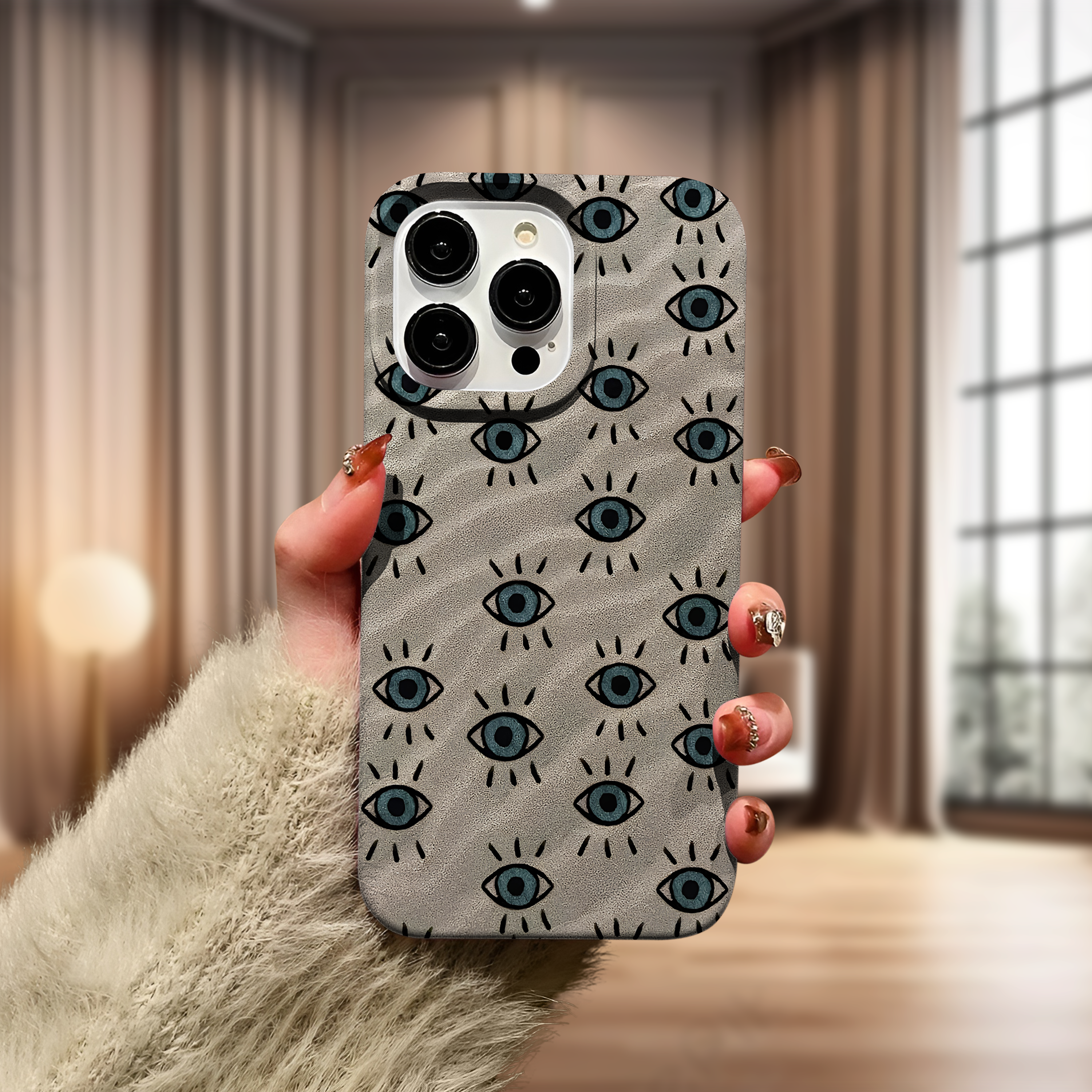 Göz Figürlü Premium Telefon Kılıfı