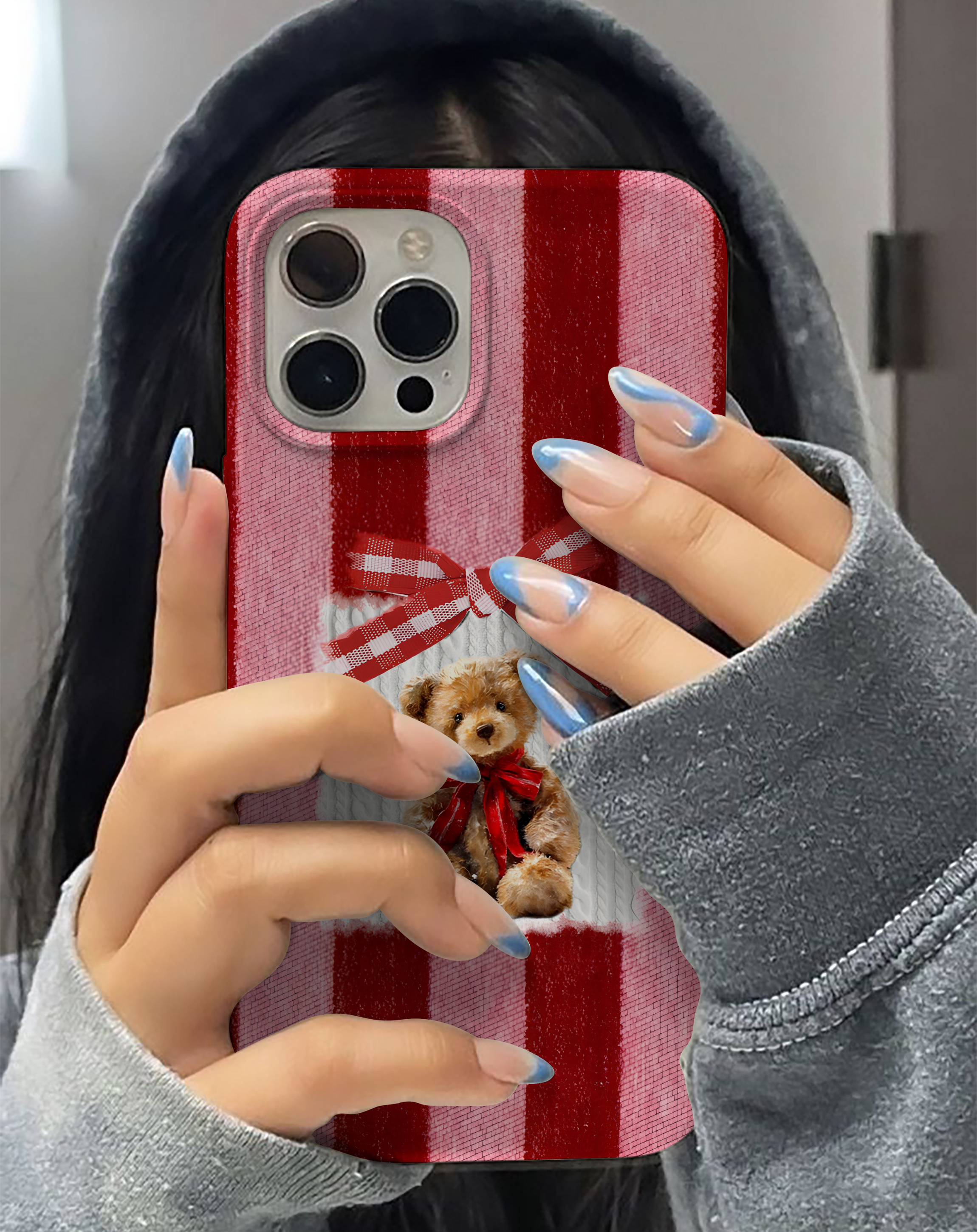 Bow Teddy Bear Premium Telefon Kılıfı