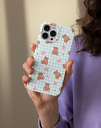 Plaid Teddy Premium Telefon Kılıfı