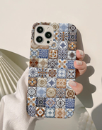 Vintage Mozaik Desenli Premium Telefon Kılıfı