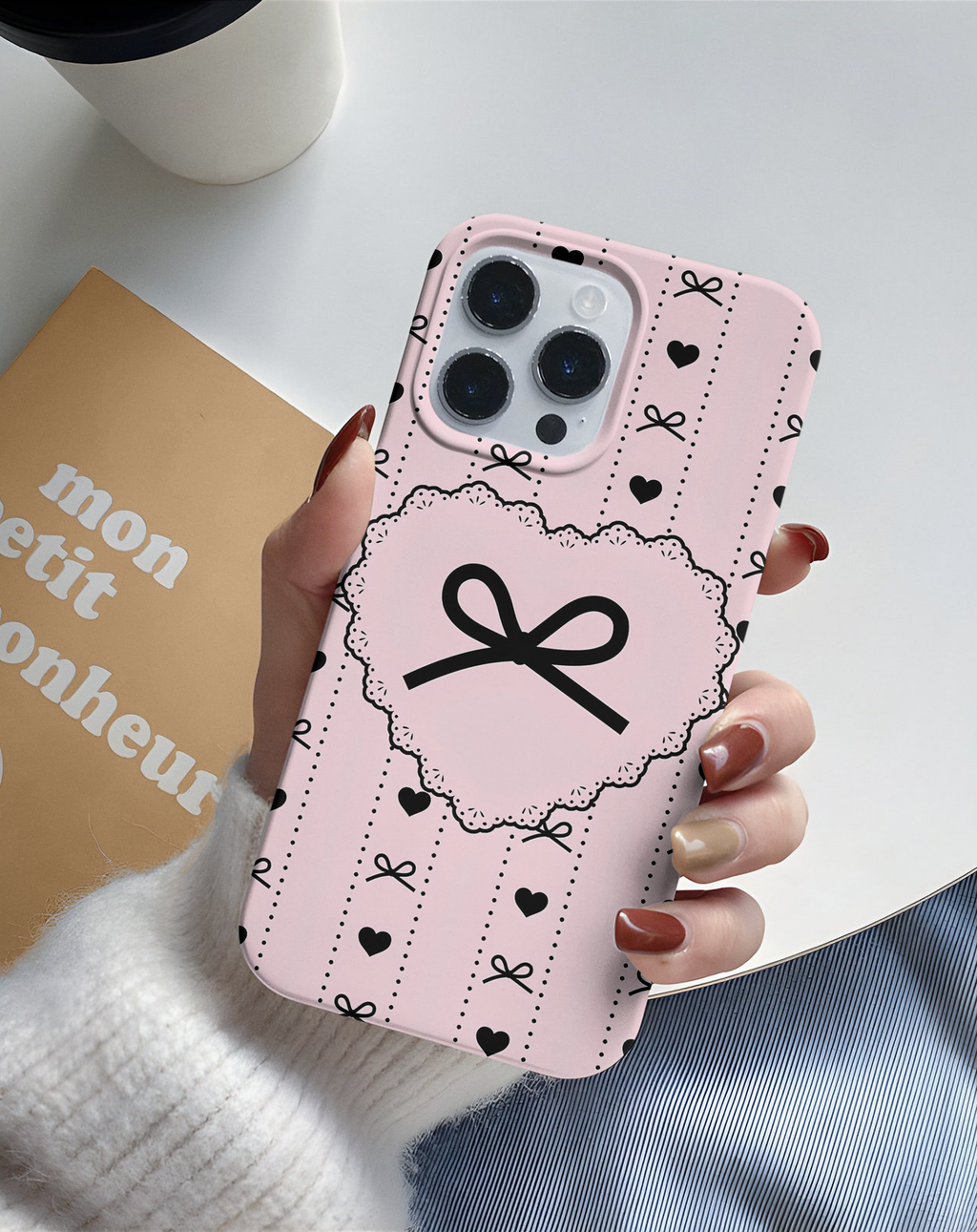 Bow Heart Premium Telefon Kılıfı