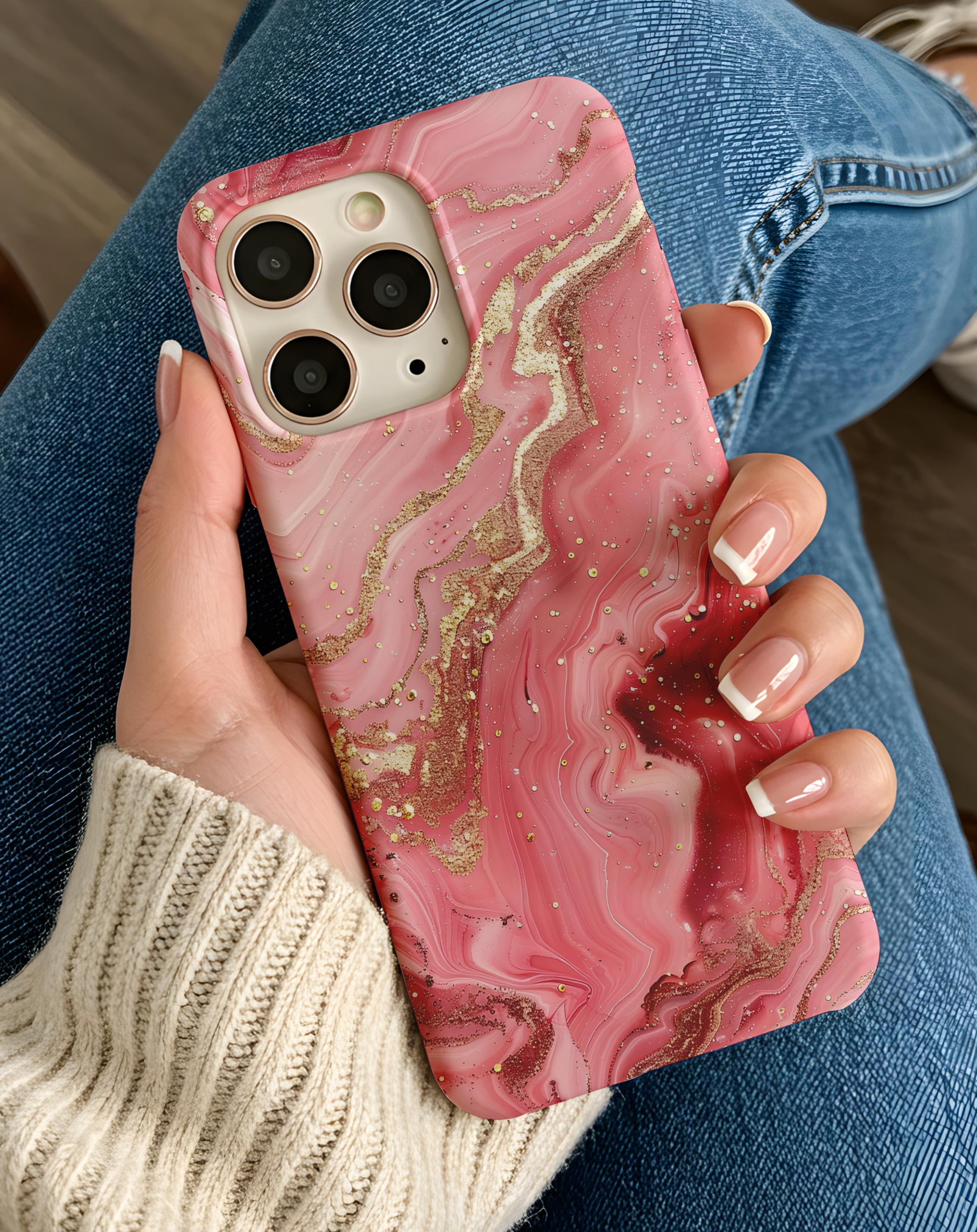 Gold Detaylı Premium Telefon Kılıfı