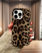 Leopar Desenli Premium Telefon Kılıfı
